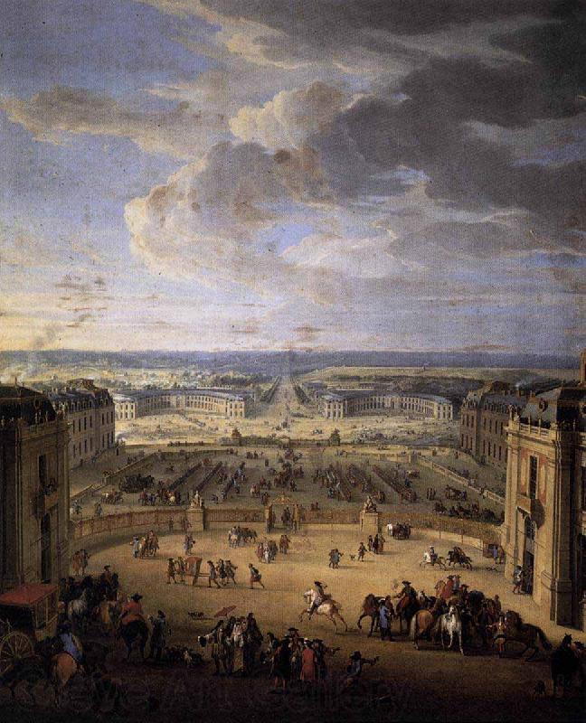 John Martin The Stables Viewed from the Chateau at Versailles Spain oil painting art
